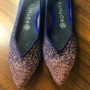 Rothy's Midnight Metallic Point - 8.5